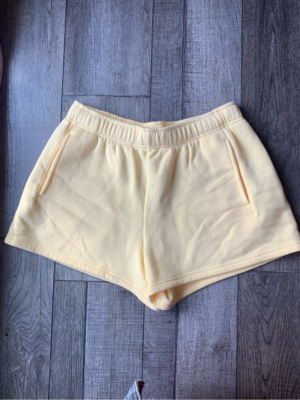 NWOT! Aerie Pale Yellow Athletic Lounge Shorts